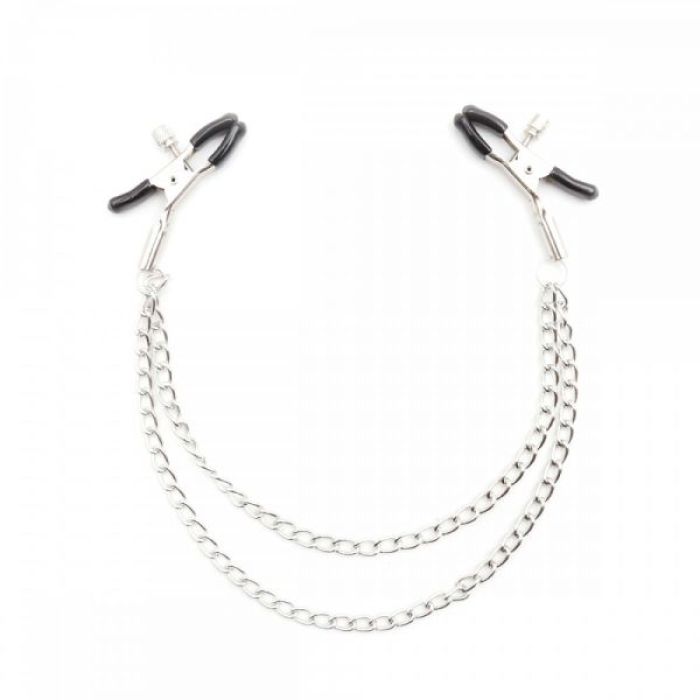 F61313 Затискачі для сосків з подвійним ланцюжком Loveshop Double Chain