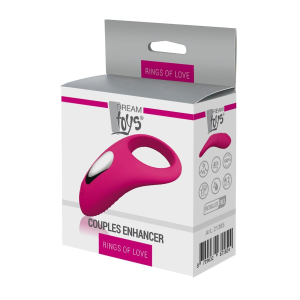 Ерекційне віброкільце DreamToys Rings Of Love силіконове, рожеве