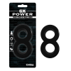 Ерекційне кільце подвійне Chisa GK Power, чорний