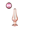 DT21826 анальна пробка конічної форми Dream Toys GLEAMING LOVE ROSE GOLD PLEASURE PLUG S