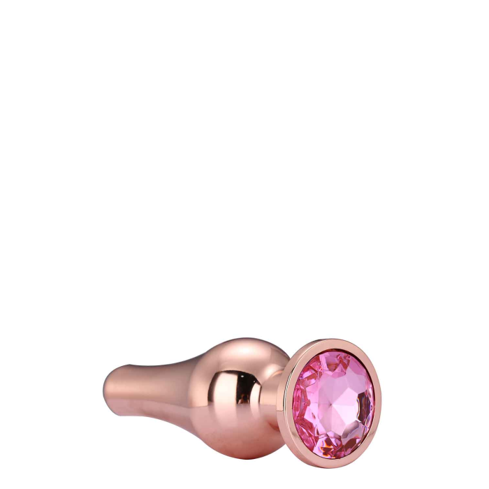 DT21826 анальна пробка конічної форми Dream Toys GLEAMING LOVE ROSE GOLD PLEASURE PLUG S