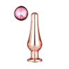 DT21827 анальна пробка конічної форми Dream Toys GLEAMING LOVE ROSE GOLD PLEASURE PLUG M