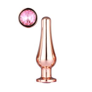 DT21827 анальна пробка конічної форми Dream Toys GLEAMING LOVE ROSE GOLD PLEASURE PLUG M