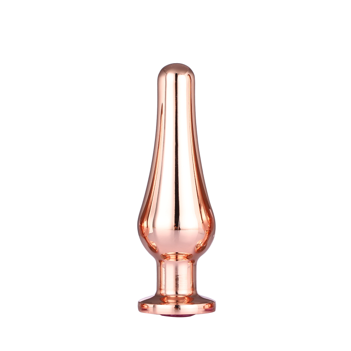 DT21827 анальна пробка конічної форми Dream Toys GLEAMING LOVE ROSE GOLD PLEASURE PLUG M