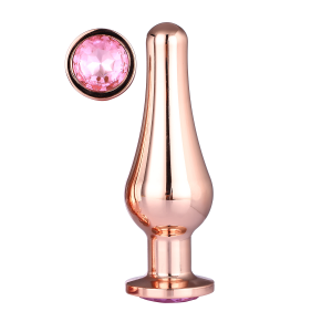 DT21828 анальна пробка конічної форми Dream Toys GLEAMING LOVE ROSE GOLD PLEASURE PLUG L