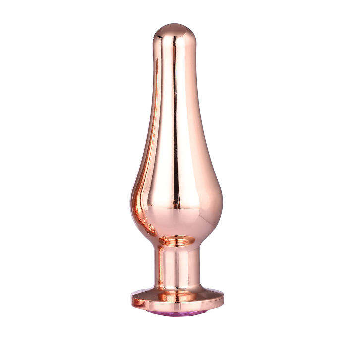 DT21828 анальна пробка конічної форми Dream Toys GLEAMING LOVE ROSE GOLD PLEASURE PLUG L