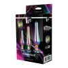 DT21873 набір анальних пробок конічної форми Dream Toys GLEAMING LOVE PLEASURE SET MULTICOLOUR