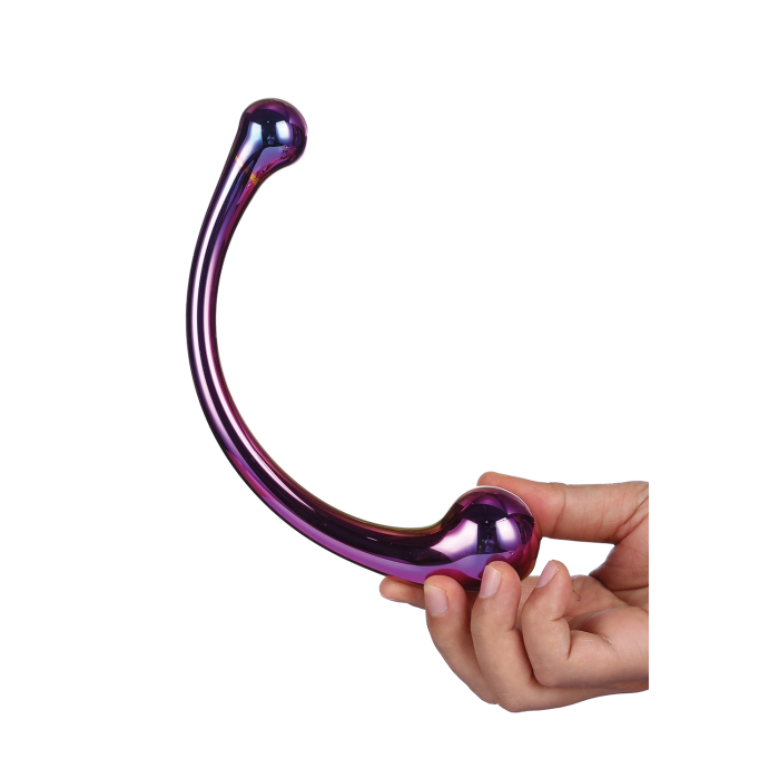 Dt21836 вигнутий скляний фалоімітатор Dream Toys GLAMOUR GLASS CURVED BIG WAND