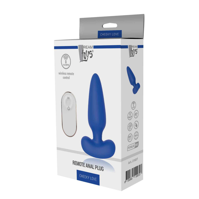 Dt21837 анальна пробка з дистанційним управлінням Dream Toys CHEEKY LOVE REMOTE ANAL PLUG