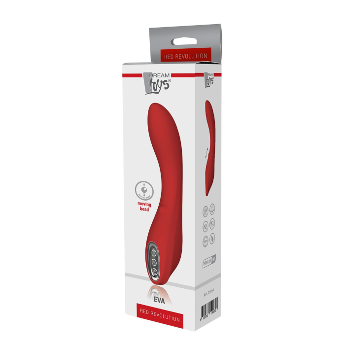 Dt21854 вібратор з рухомим кулькою Dream Toys RED REVOLUTION EVA