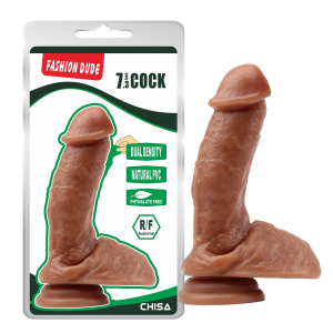 Фалоімітатор коричневий Chisa Fashion Dude 7.3 Cock
