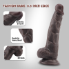 Фалоімітатор коричневий Chisa Fashion Dude 8.5 Cock реалістичний з мошонкою