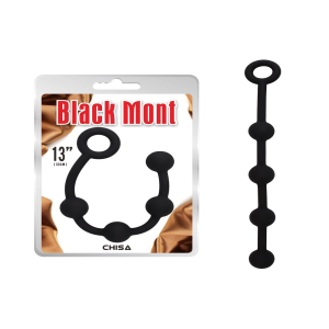 Анальні буси Chisa Black Mont ”P” Storm Beads чорні, S