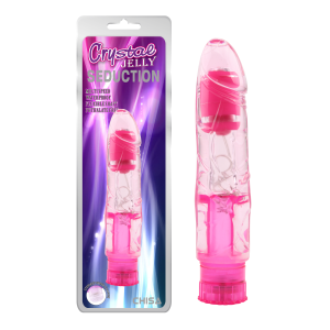 Вібратор реалістичний на батарейках Chisa Crystal Jelly Seduction, рожевий