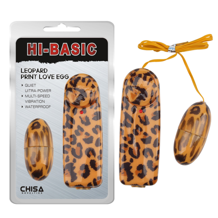 Вібропуля з пультом управління CHISA Hi-Basic Multispeed Vibrating, леопардова