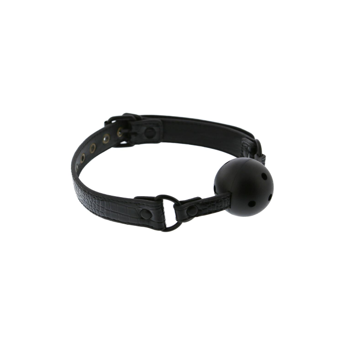 Кляп 4,7 см BLAZE LUXURY BALL GAG CROCO BLACK