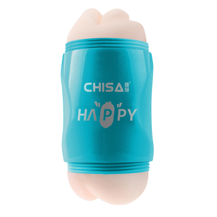 Мастурбатор Вагіна та Рот у колбі Chisa Portable Happy Cup з вібрацією