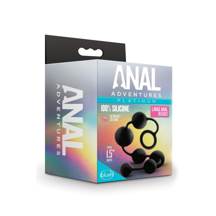Анальні кулі-буси різного діаметру Blush Anal Adventure чорні, Large