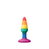 Анальна пробка DREAM TOYS COLOURFUL LOVE RAINBOW ANAL PLUG MINI