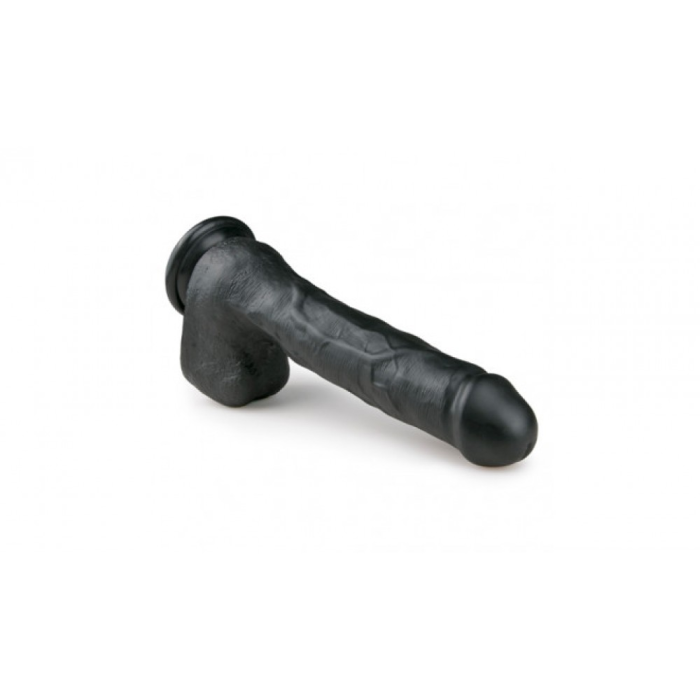 Фалоімітатор Гігант EASYTOYS REALISTIC DILDO BLACK 29.5 CM