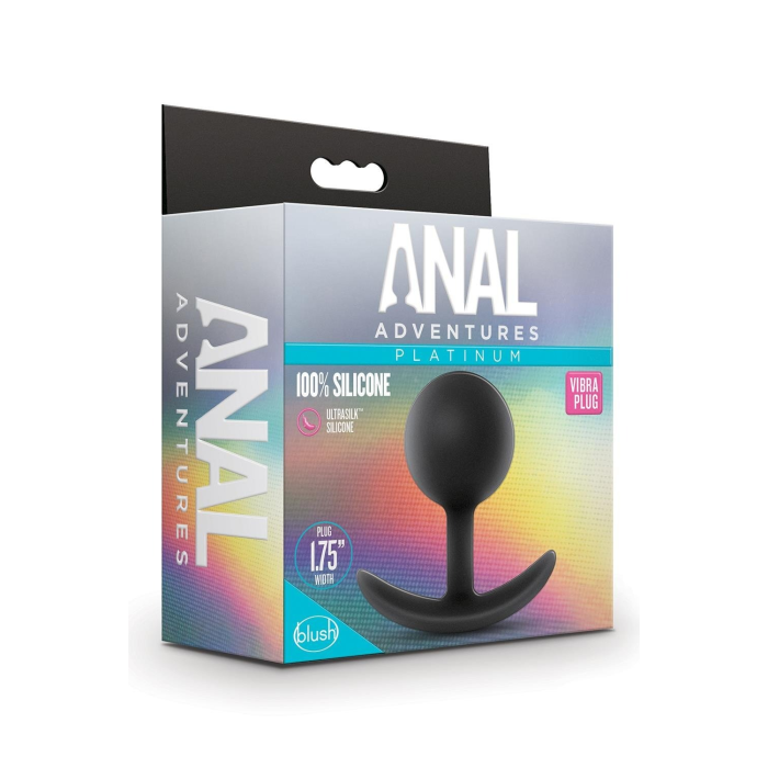 Анальний плаг з внутрішньою кулькою Blush Anal Adventures чорний