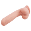 Фалоімітатор реалістичний Chisa T-skin ReaL Bottomless Pleasure з мошонкою на присосці