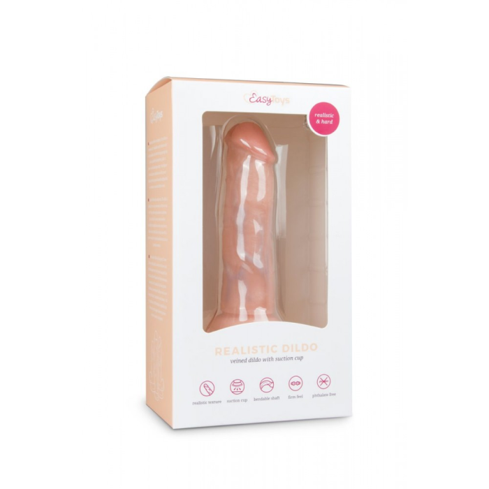 Фалоімітатор EasyToys Realistic Dildo - 15.5 см бежевий