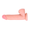 Фалоімітатор на присосці Chisa Ballsy Super Cock  7.7 з яєчками, бежевий