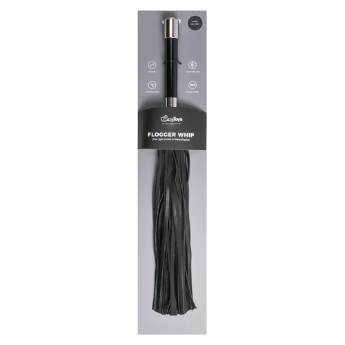 Плеть Easy Toys Long Flogger With Metal Grip
