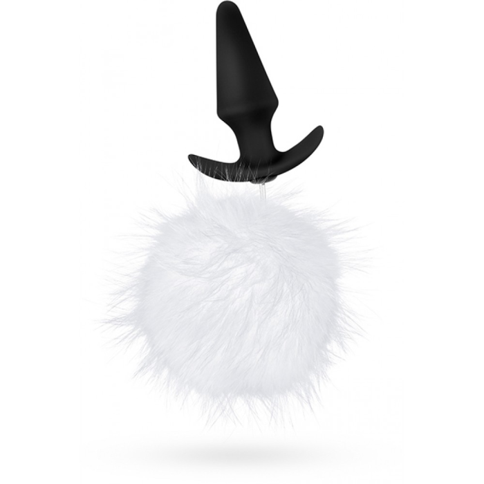 T330675 анальна пробка з помпоном POM PLUGS FUR POM Pom WHITE