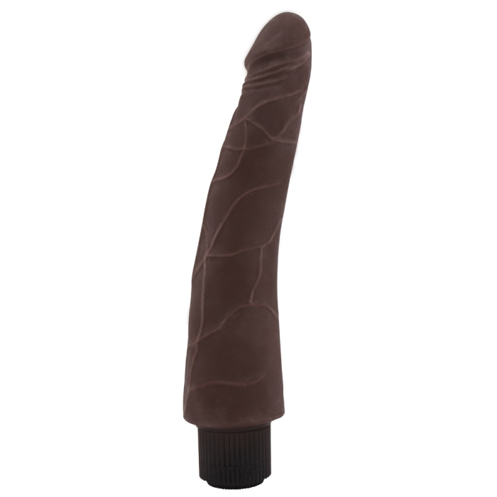 Вібратор з кібершкіри Chisa T-skin ReaL Flirtation на батарейках, коричневий