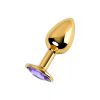 Анальна пробка Loveshop Gold Metal violet, m