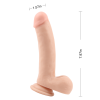 Фалоімітатор з яєчками Chisе Ballsy Super Cock на присосці, бежевий