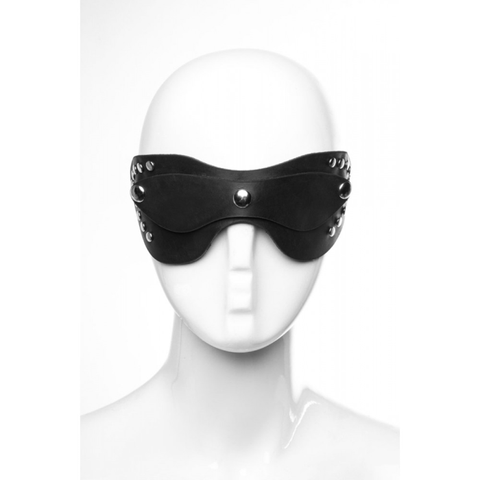 Маска на очі натуральна шкіра модель Mask 1.1