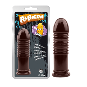 Анальна пробка ребриста Chisa Rubicon коричнева
