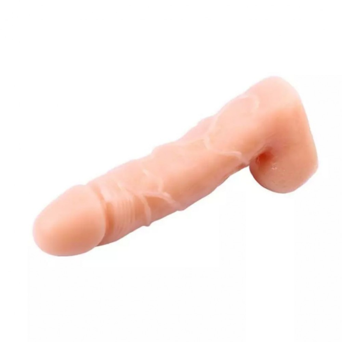 Фалоімітатор реалістичний Chisa T-skin з яєчками, бежевий