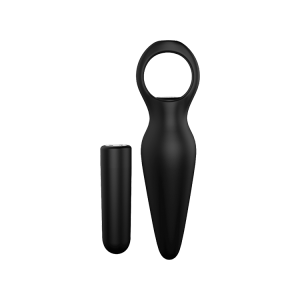 Анальна пробка з вібрацією Dream Toys CHEEKY LOVE TAPERED PLUG BLACK