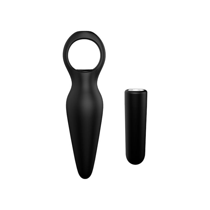 Анальна пробка з вібрацією Dream Toys CHEEKY LOVE TAPERED PLUG BLACK