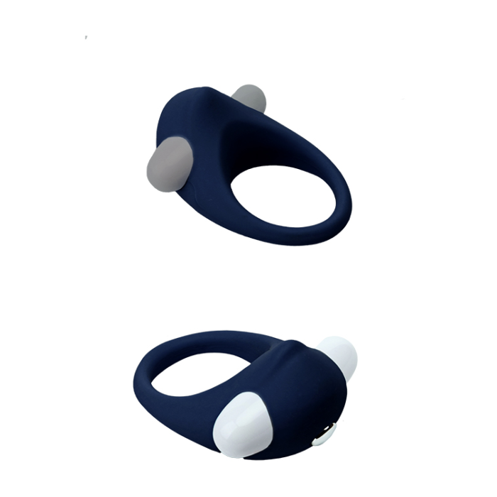 Ерекційне кільце з вібрацією Dream Toys Rings of Love, синій