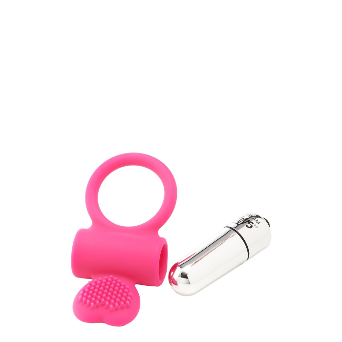 Ерекційне кільце з вібрацією Dream Toys FLIRTS COCKRING PINK