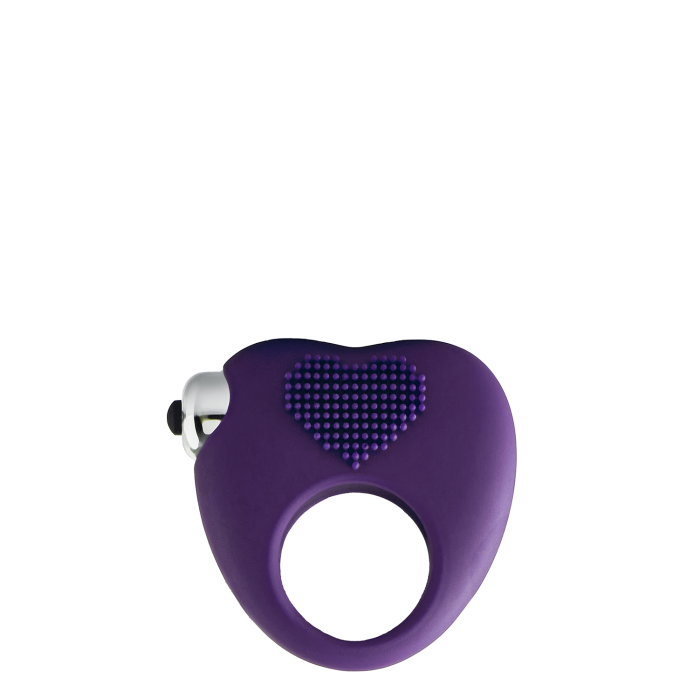 Ерекційне кільце з вібрацією Dream Toys FLIRTS COCKRING PURPLE
