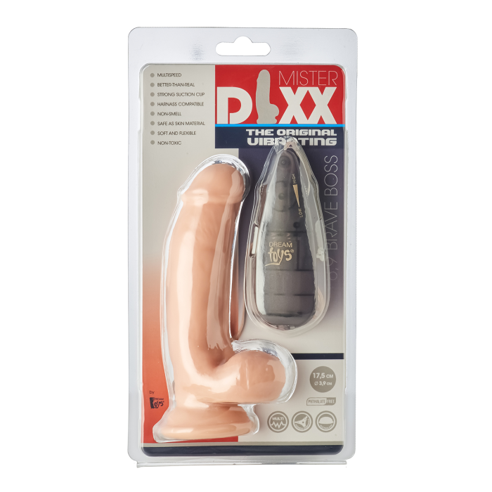 Вібратор із присоскою Dream Toys MR.DIXX BRAVE BOSS 6,9' VIBRATING DILDO