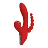 Потрійний вібратор із вакуумною стимуляцією Dream Toys RED REVOLUTION ANNA