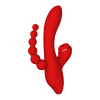Потрійний вібратор із вакуумною стимуляцією Dream Toys RED REVOLUTION ANNA