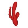Потрійний вібратор із вакуумною стимуляцією Dream Toys RED REVOLUTION ANNA