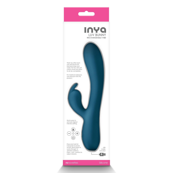 Вібратор кролик NS Novelties INYA LUV BUNNY DARK TEAL