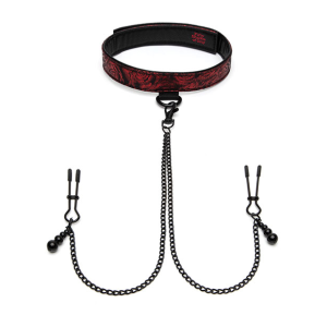 Нашийник із затискачами на соски Sweet Anticipation Fifty Shades of Grey Collar Nipp