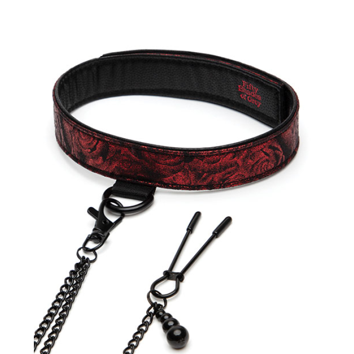 Нашийник із затискачами на соски Sweet Anticipation Fifty Shades of Grey Collar Nipp