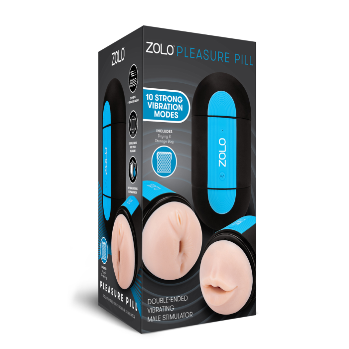 Двосторонній мастурбатор ZOLO PLEASURE PILL