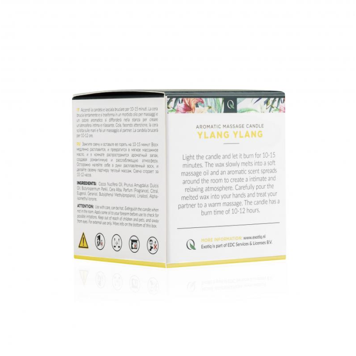 Свічка для масажу з ароматом іланг-ілангу Exotiq Massage Candle Ylang Ylang -